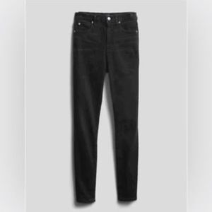 NWOT Gap True Skinny Black Velvet Pants Sz. 2 / 26